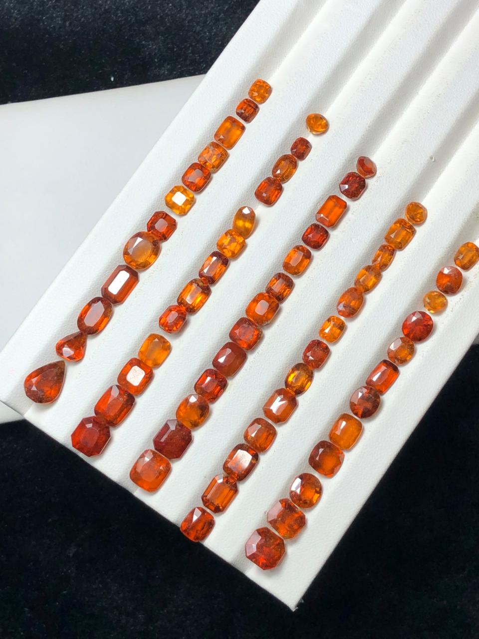 Hessonite garnet 133 carats