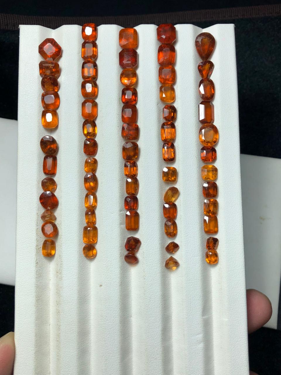 Hessonite garnet 133 carats