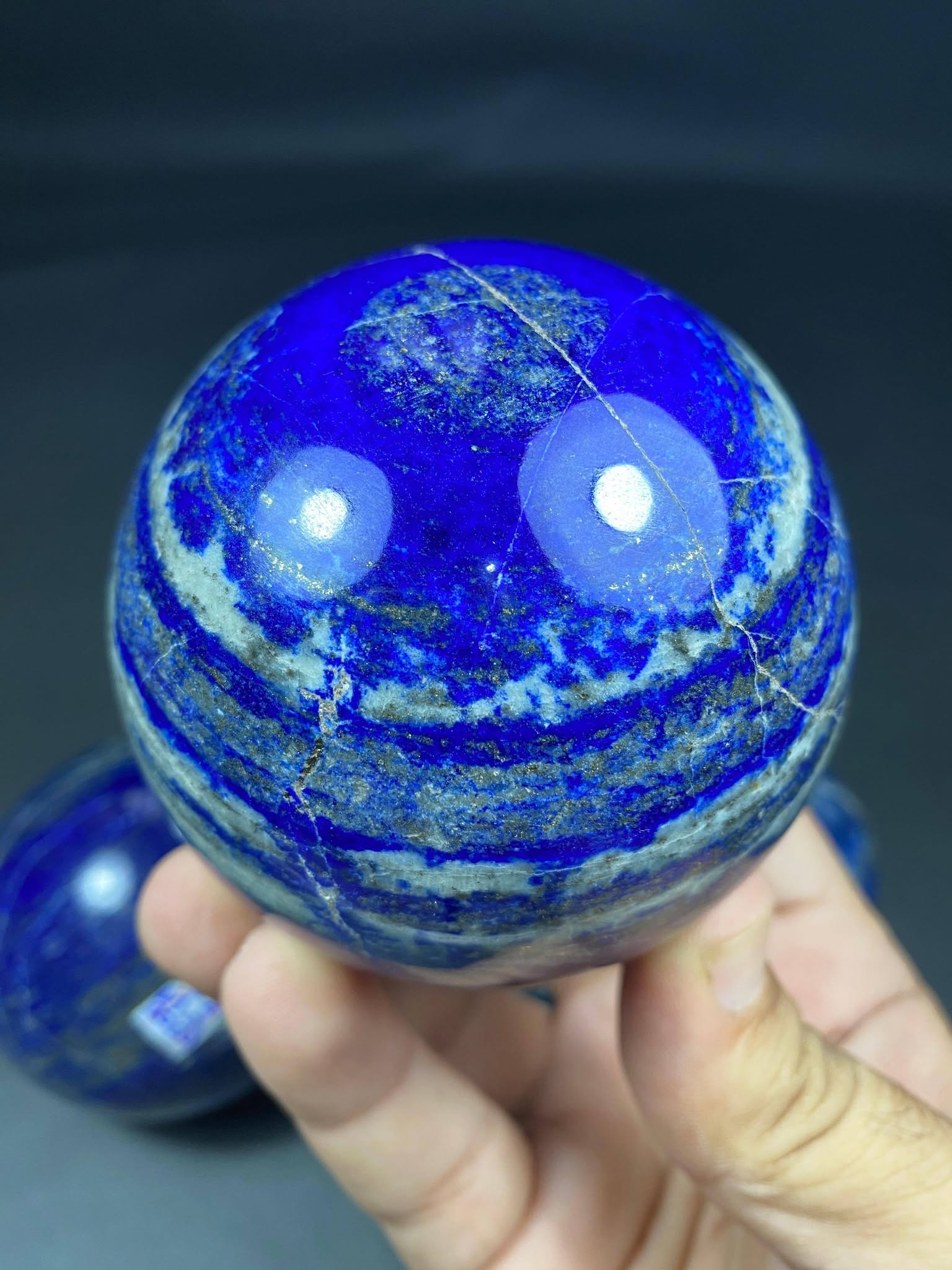 Natural Lapis Lazuli Sphere Balls – Handmade Polish