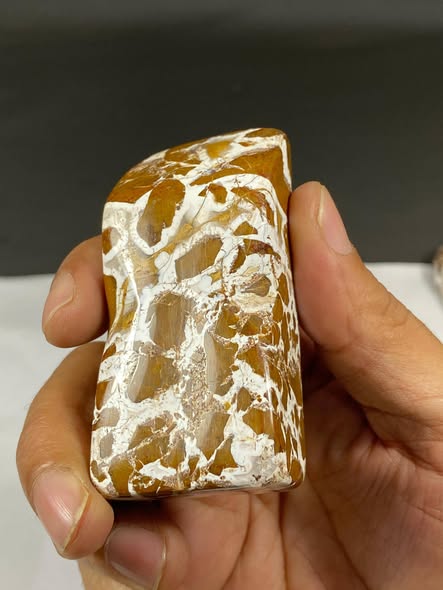 Natural Black Obsidian Jasper – Handmade Polish