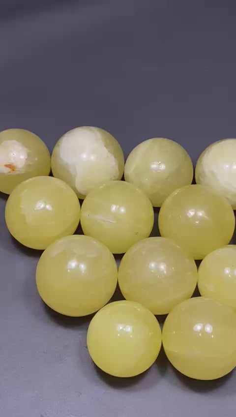 Lemon Calcite Sphere Balls