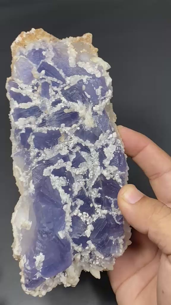 Natural Fluorite with Dog Tooth Calcite Specimen Lot 3