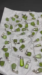 Sterling Silver Peridot Pendant Origin Supat Mine