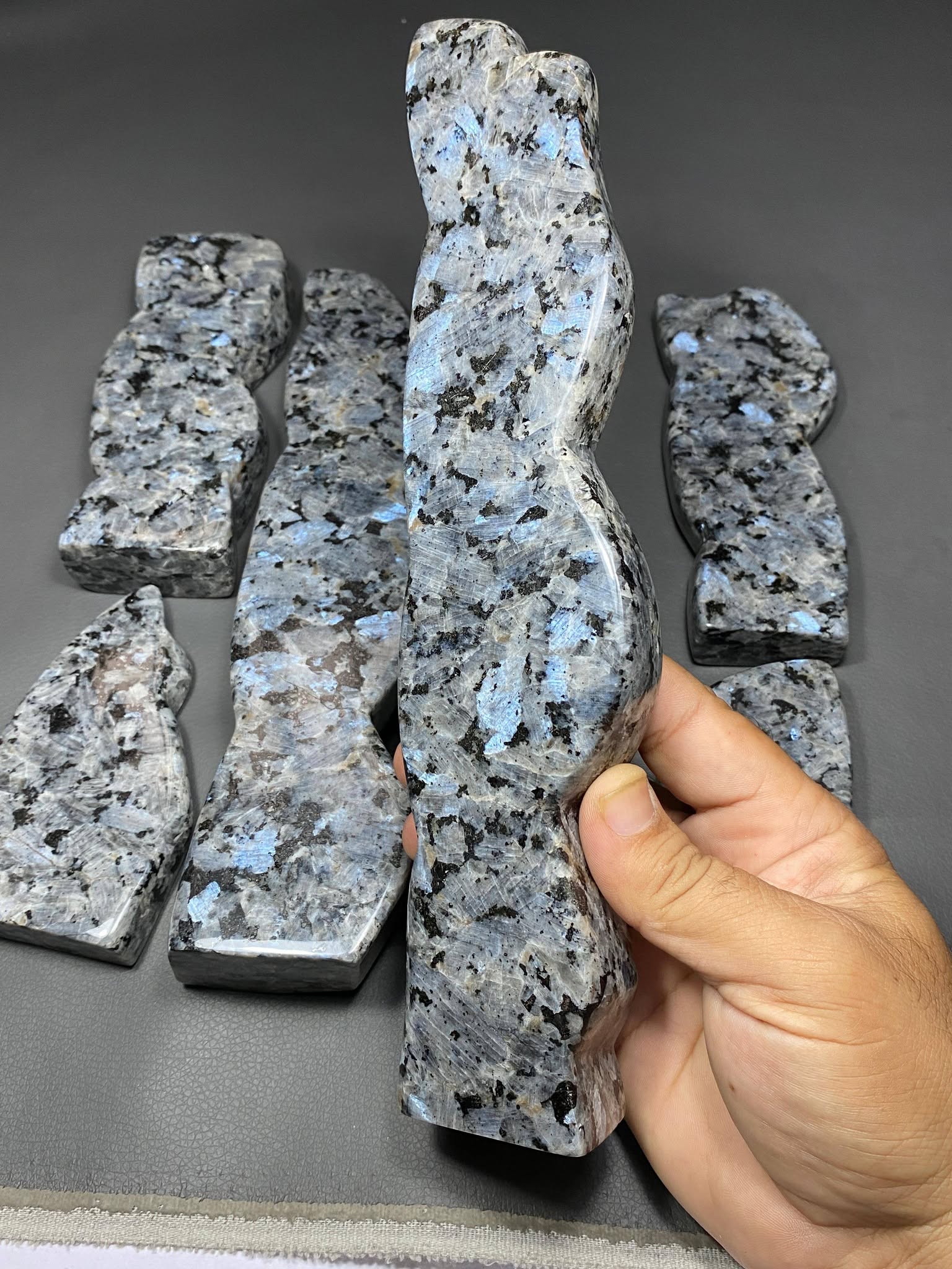 Larvikite Jasper Crystal Handmade Polish Lot