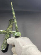 Stunning Natural Serpentine – Handmade Knife-Style Polish